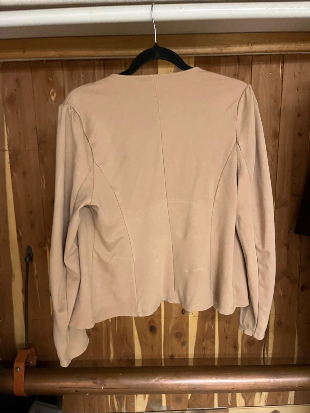 Women's Cream Button-Front Blazer Jacket - Picture 2 of 2